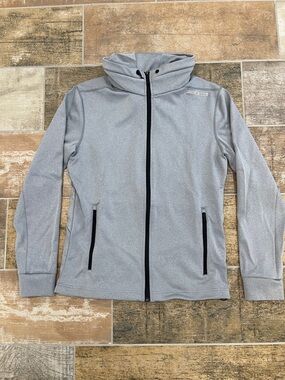 Porsche Design Gray Performance Jacket Hooded Full Zip Size Small S